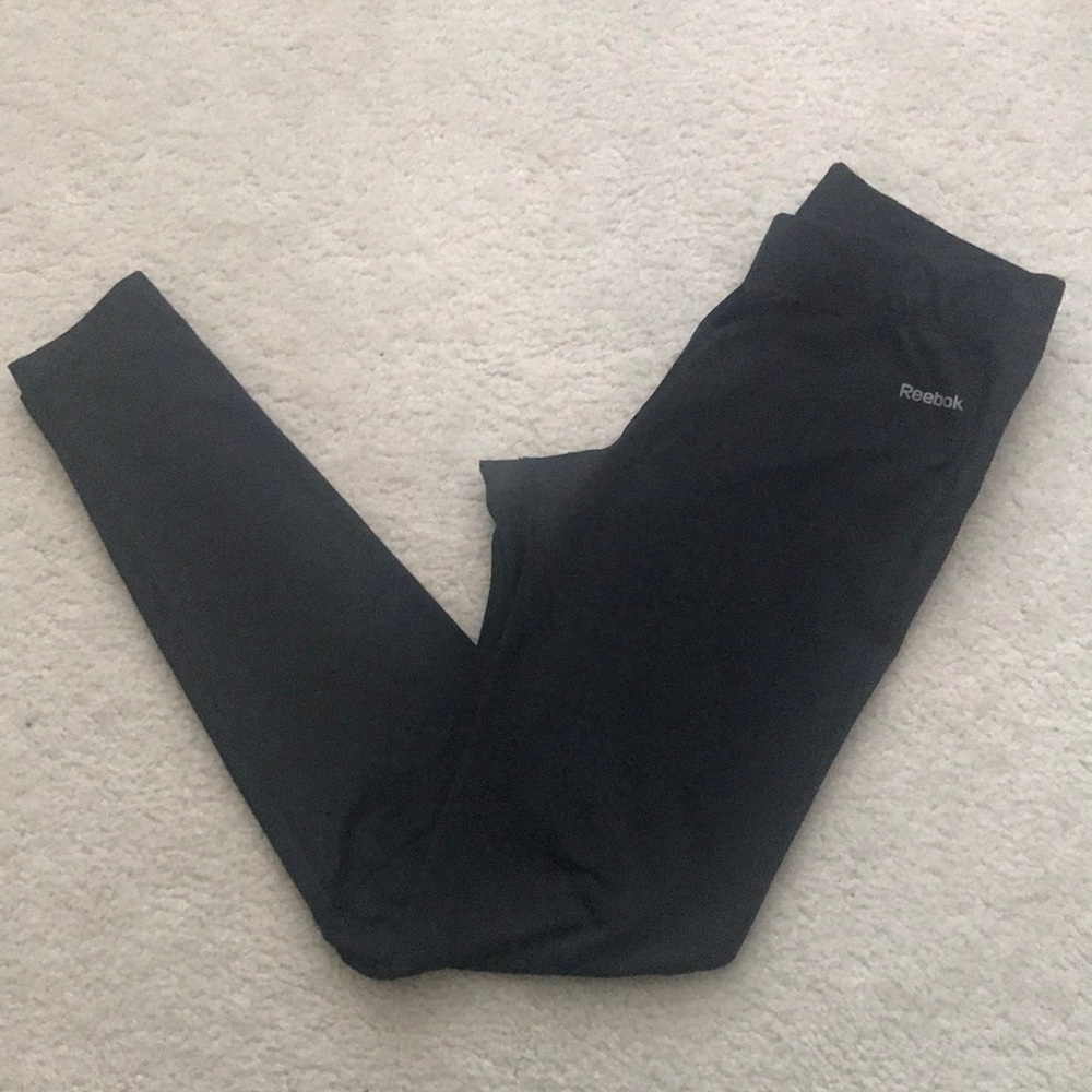 Reebok Solid Black Athletic Leggings - image 5